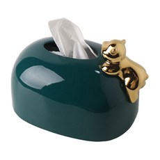 JCP 獨特迷你小熊面紙盒, 1個, 綠色