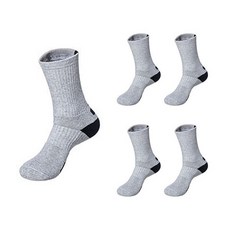 루시드랩 프리미엄 중목 스포츠 양말 5켤레, 그레이