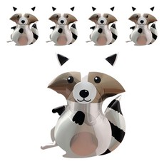 浣熊 B 銀箔氣球, 單一顏色, 5個