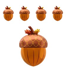 橡果鋁箔氣球, 單一顏色, 5個