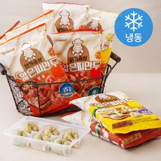 러브잇 닭가슴살 얇은피 만두 오리지널 180g x 2팩 + 짬뽕 180g x 2팩 + 갈비맛 180g x 2팩 + 김치 180g x 2팩 + 사천 180g 세트 (냉동), 1세트