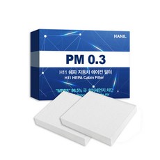 HANiL FILTER PM 0.3 H11 HEPA 車用空調濾網 2入, 1個, HH141