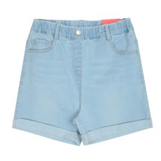 applepink 女童三分水洗鬆緊帶牛仔褲 R314