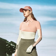 DAKS (DAKS) 女款 PREMIUM CLASSIC 撞色拼色長袖 POLO 針織衫