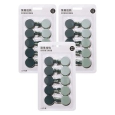 스윗조이 파스텔 써클 후크 2종 x 5p 세트, 3세트, 네이비, 라이트블루