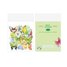 어리마켓 DIY 고화질 감성 나비스티커 20종 x 2p 세트, COLORFUL, 1세트