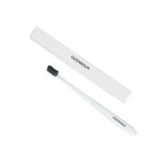 팡팡카트 호텔식 블랙 앤 화이트 칫솔 화이트, 1개입, 1개