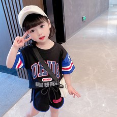 베베니즈 여아용 레터링 트레이닝 상하의 세트