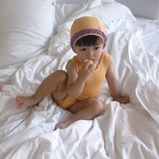 女童款圓點蝴蝶結連身泳衣