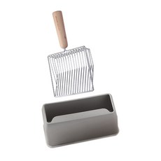 貓沙鏟+鏟盒, 灰色(鏟盒)