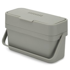 Joseph Joseph 懸掛式附提把廚餘桶 4L, 灰色的