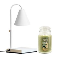 Abest 定時器高度可調暖器 + Yankee 蠟燭大鼠尾草和柑橘套裝, 白色(蠟燭加熱燈)