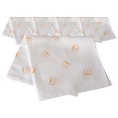 ChezBebe Shaker Simple Line 柔軟紗布手帕 5 件裝