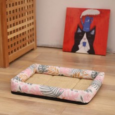 반려동물 올하이 여름 쿨매트 2p, 06 얼음 실크 잎