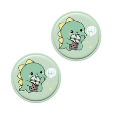 寵物用透氣坐墊 2入, 01 奶茶恐龍