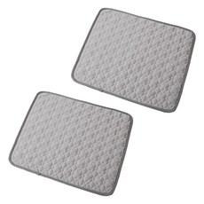 반려동물 올하이 실크 쿨매트 2p, 04 네잎클로버 그레이