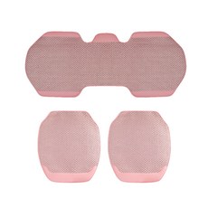 순잠 에어 쿨링 자동차 앞좌석용 1인 방석 2p + 뒷좌석 방석 세트, 핑크, 1세트