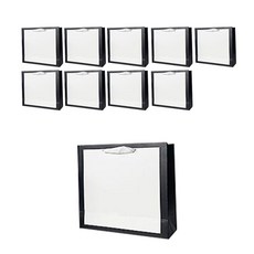 다루미 고급 프레임 쇼핑백 10p, 06 블랙