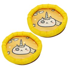 반려동물 올하이 쿨매트 2p, 03 노란색