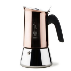 4 杯 Bialetti New Venus 不銹鋼摩卡壺, 古銅色, 1個
