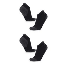 SNF 戶外休閒跑步運動襪 2雙, 01 黑色