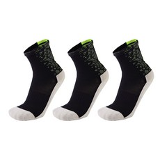 SNF 통기성 충격흡수 스포츠 축구양말 숏 3p, 04 그린