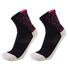 SNF 透氣減震運動足球襪 短襪 2雙入, 07 粉紅色