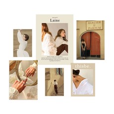 明信片組 6入 E款, 1套, 混合顏色