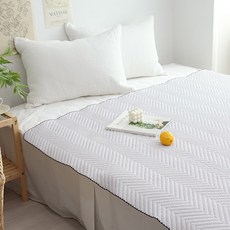 涼感波紋夏季被兼薄墊, 灰色