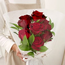 코코도르팜 생화 장미 꽃다발, 레드 장미