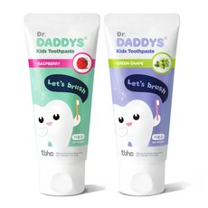 Dr. Dedis 低氟兒童牙膏覆盆子味60g+青葡萄味60g套組, 1組