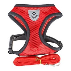CS SOUL寵物基本款彩色胸背帶 L, 1個, 紅色