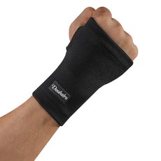 두발로 스포츠 장갑형 손목 보호대, 1개, 블랙