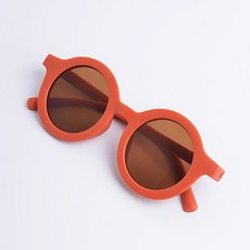 KIDSQUARE 兒童造型墨鏡+眼鏡盒+拭鏡布