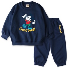 VENHIT 童款迪士尼系列棉質雙面布大學T運動長褲組 DNMKOM1009F