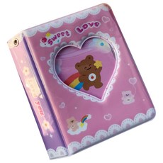 UNICOSY Sweet Love 收集冊 迷你照片冊 78 x 110 x 22 mm, 06 粉紅色蕾絲, 20張