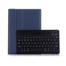 다이어리형 고급 블루투스 키보드 + 케이스 세트 1030X, 네이비, 1개
