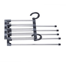 PEONIST 多層折疊式褲子衣架, 黑色, 1入