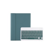 다이어리형 펜슬거치가능 고급 블루투스 키보드 + 케이스 T11B, 그린, 1개