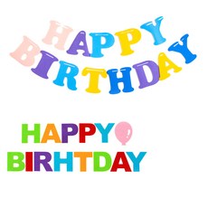 PARTYSHOW 生日派對掛環 2入, 1組, 混色