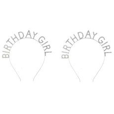 FLO-J 生日髮箍, 銀色, 2個