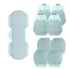 순잠 에어 여름 자동차 시트 세트 3, 민트, 1세트