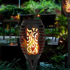 太陽能庭院燈A型, 黑色的