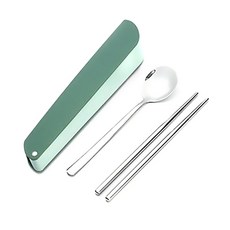 MACH 苗條的餐具, 勺子+筷子, 綠色