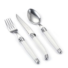 앙드레베르디에 안드레베르디엘 라귀올 디너 1인 커트러리세트, 포크 + 나이프 + 스푼, 화이트