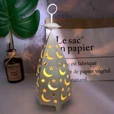 Lumière Luce Stella Luna 浪漫蠟燭燈 10.5 x 26.7 cm, 白色