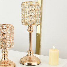 Lumiere Luce 水晶婚禮金色燭台 M 11 x 30 cm, 金色