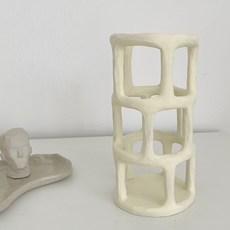 Rihel 火車造型燭台 L, 米色