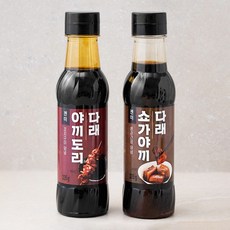 젠미 야끼도리다래 335g + 쇼가야끼다래 335g 소스 세트 A, 670g, 1세트