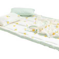 쉬즈홈 국내제조 유아용 인견 토퍼 매트, 문라이크옐로우, 1개